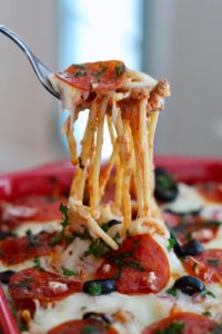 Spaghetti Pizza