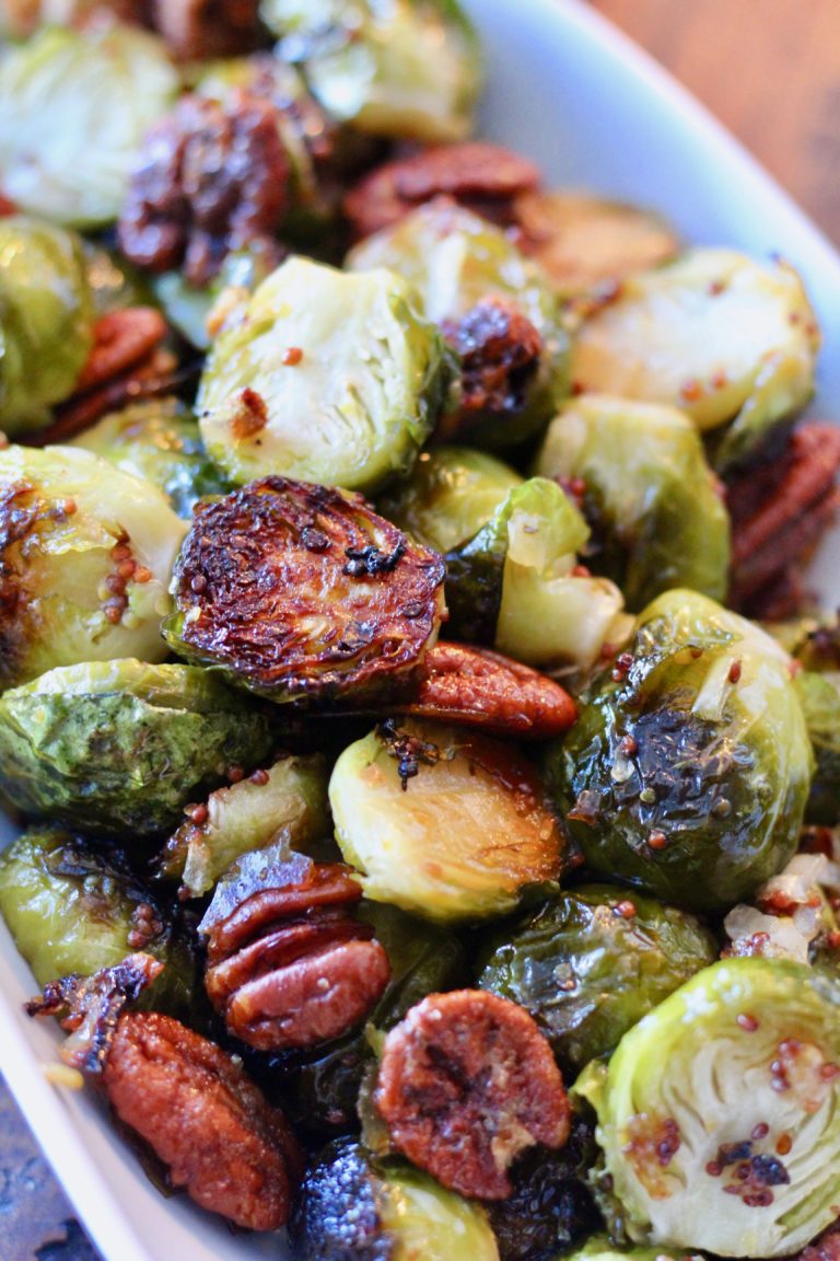 Roasted Brussels Sprouts with Brown Sugar - Slice of Jess