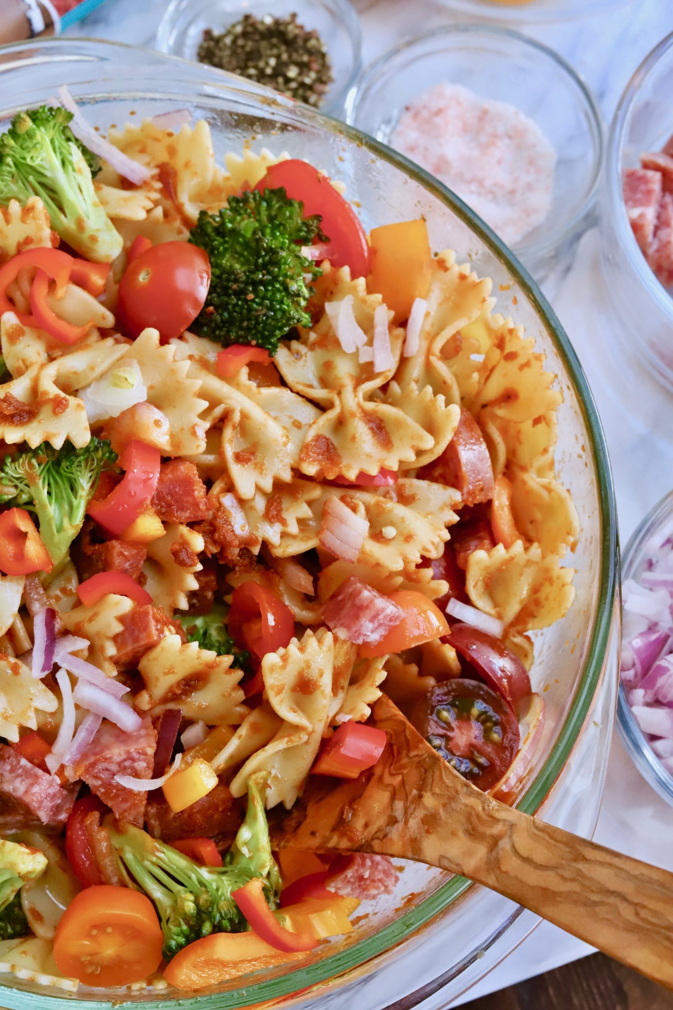 The Most Flavorful Cold Pasta Salad You'll Ever Make - Slice of Jess