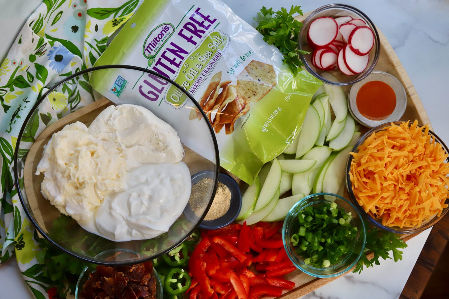 Bacon, Scallion and Cream Cheese Dip For Crackers Slice of Jess