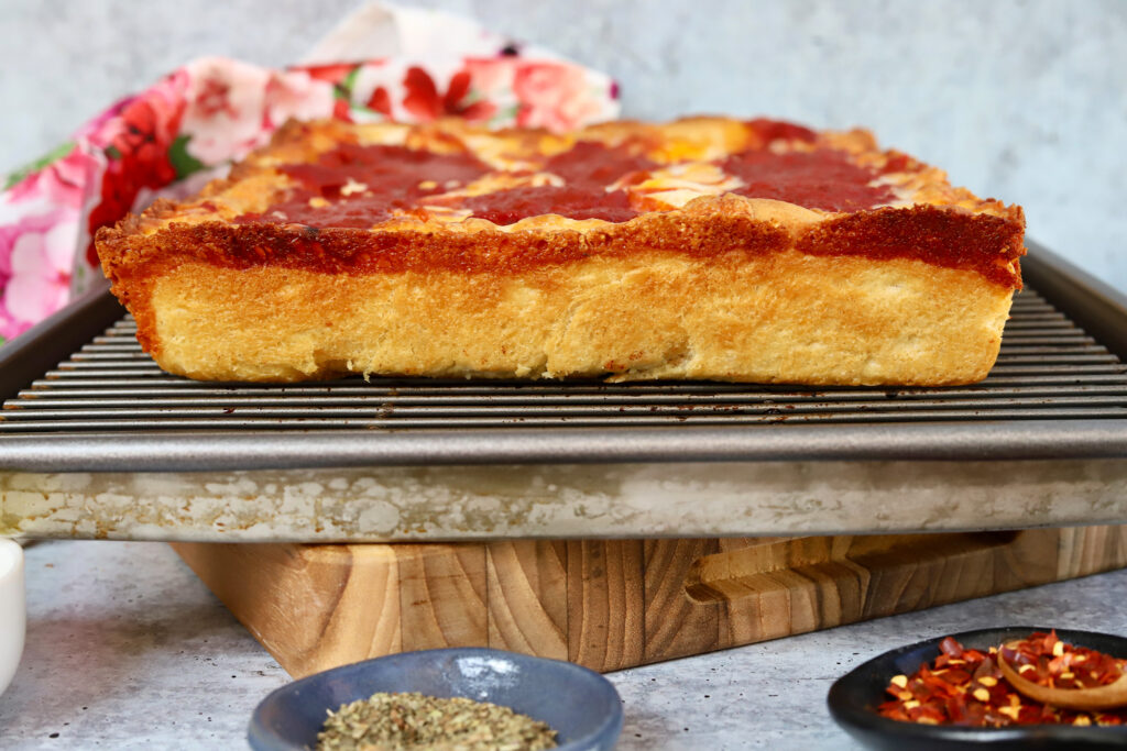 Deep Dish Detroit Style Pizza Recipe Slice Of Jess 7972