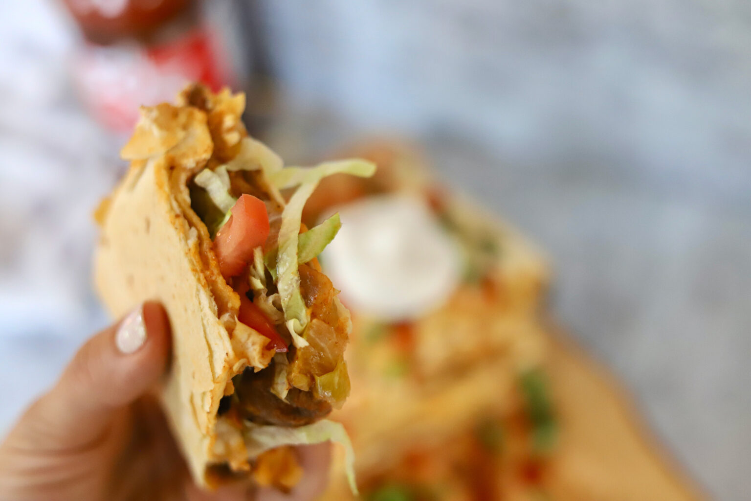 Beef Enchilada Crunchwrap Supreme Recipe - Slice of Jess