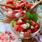 Watermelon Cucumber Salad