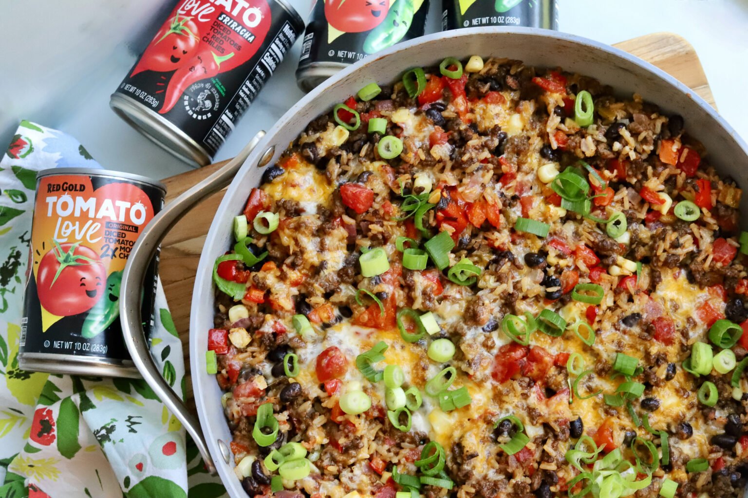 One Pan Mexican Rice Casserole with Ground Beef - Slice of Jess