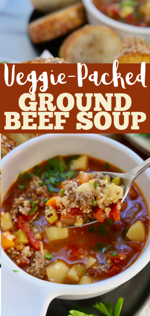 Ground Beef Soup with Veggies - Slice of Jess