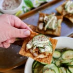 Vietnamese Lemongrass Chicken Wonton Bites