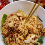 Stir Fry Chicken with vegetables and noodles.
