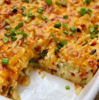 Broccoli Cheddar Hashbrown Casserole