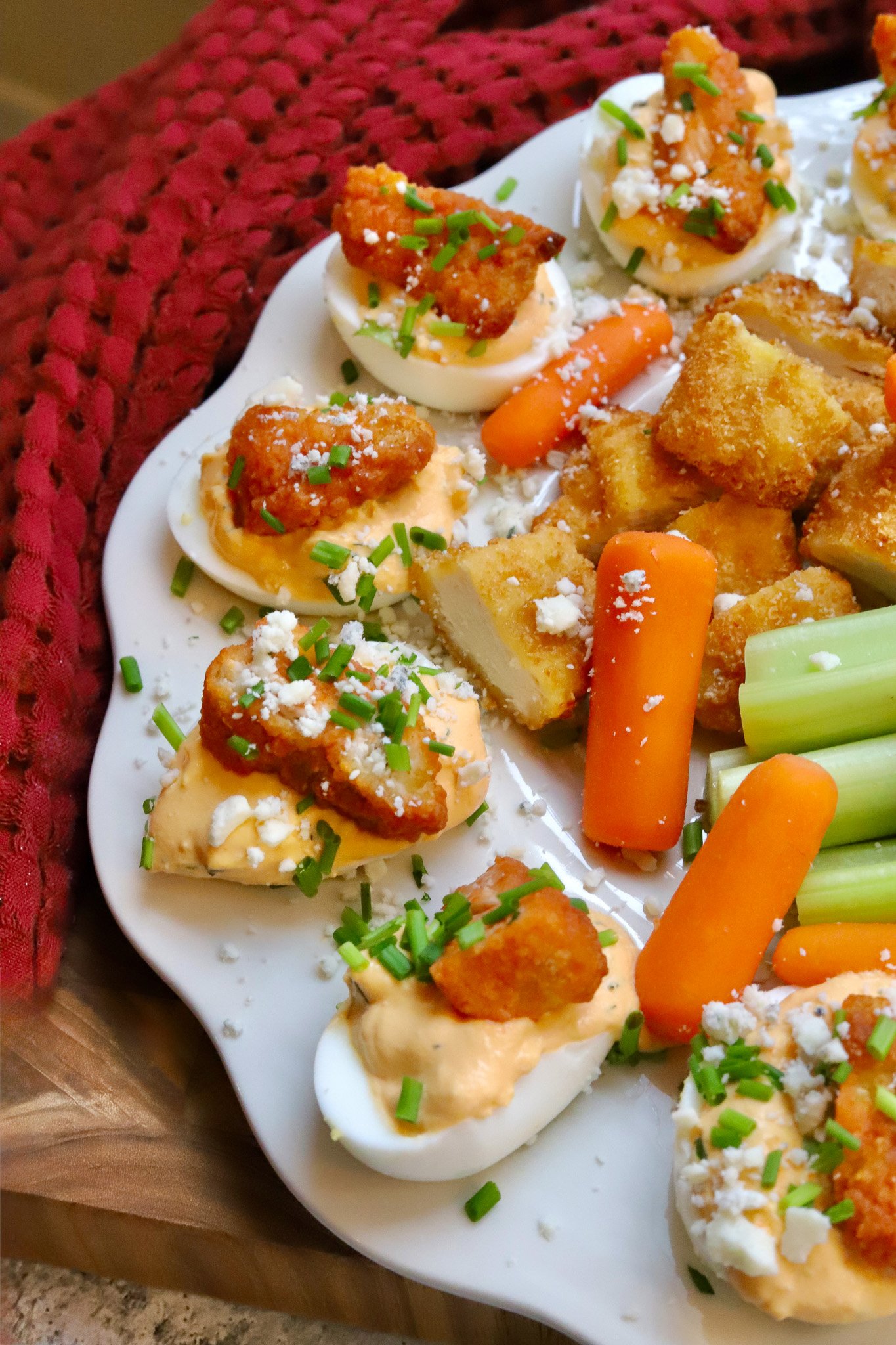 Best Deviled Eggs Recipe with Buffalo Chicken