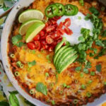 Skillet inspired by Ground Chicken Tacos