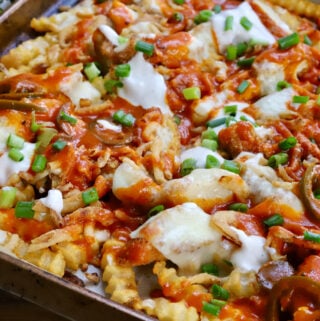 Sheet Pan Buffalo Chicken Fries