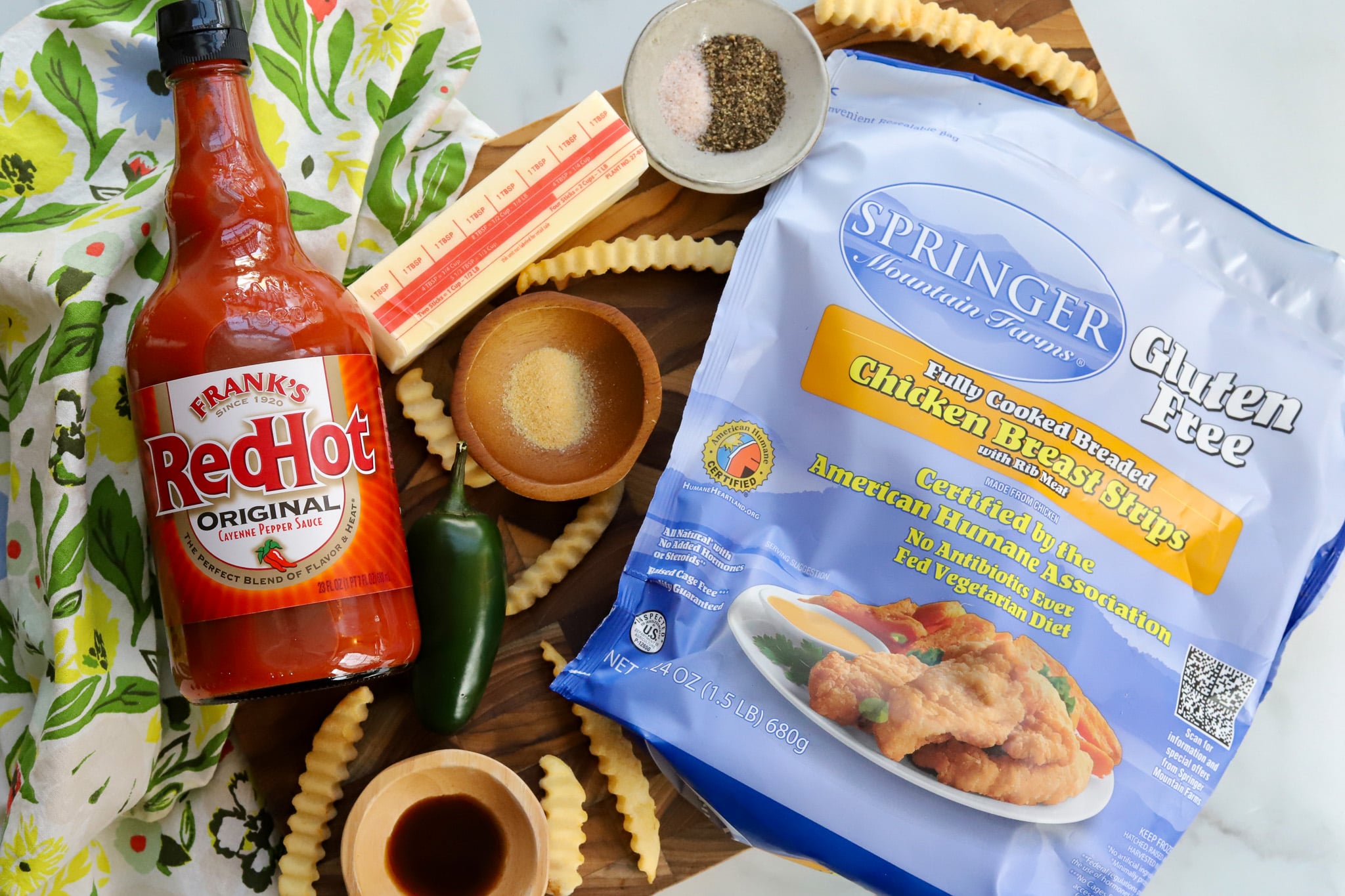 Ingredients for Buffalo Fried Chicken