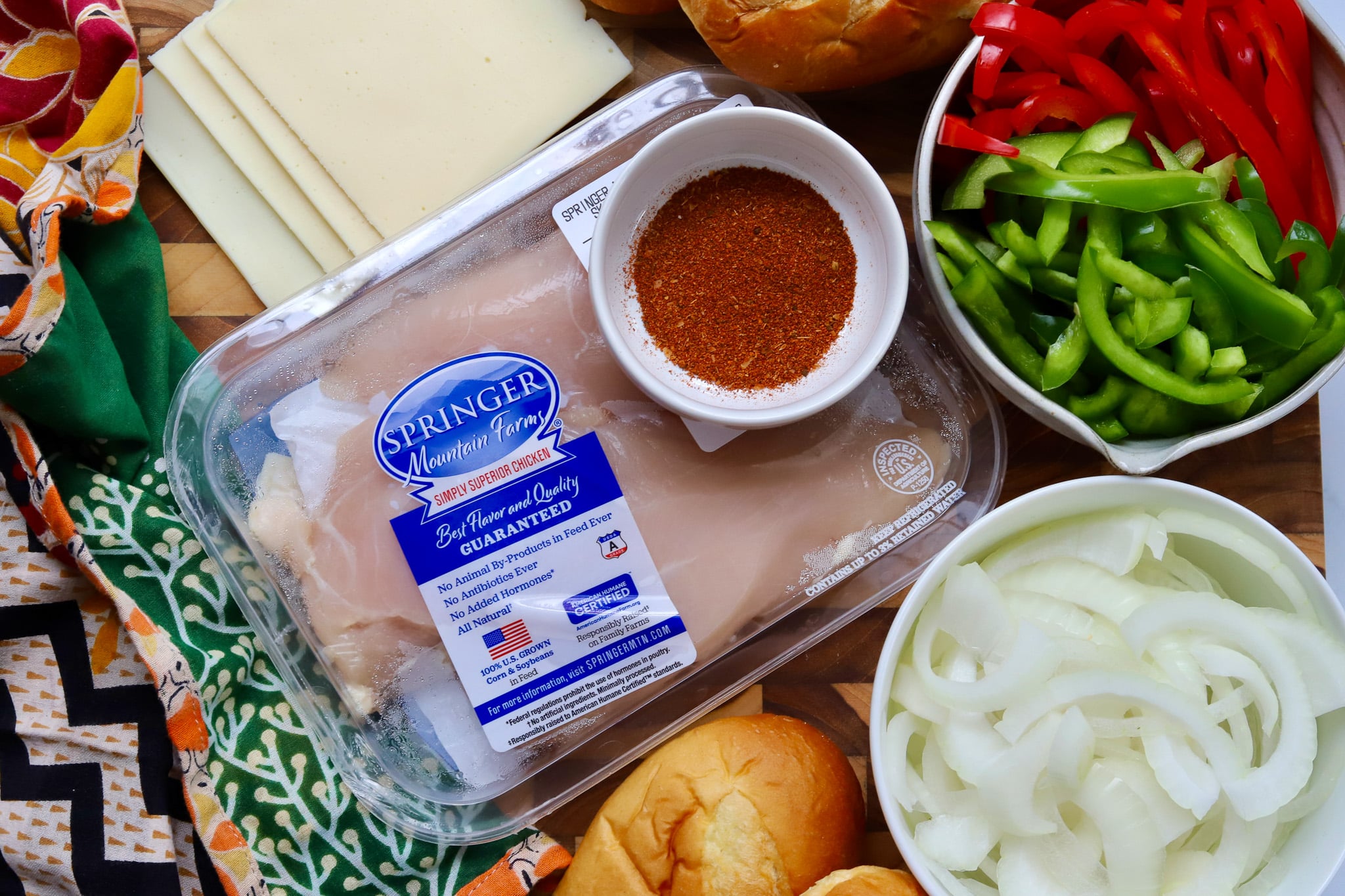 Chicken Philly Cheesesteak Ingredients